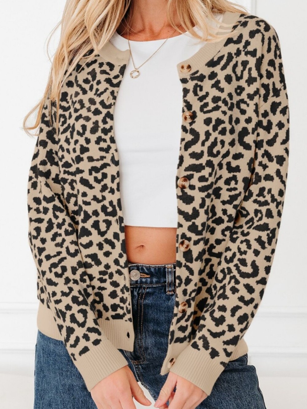 Wild & Cozy Chunky Knit Cardi - Camel